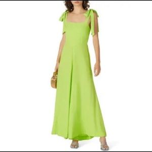 REVOLVE S/W/F Neon Green Zest Smocked Jumpsuit